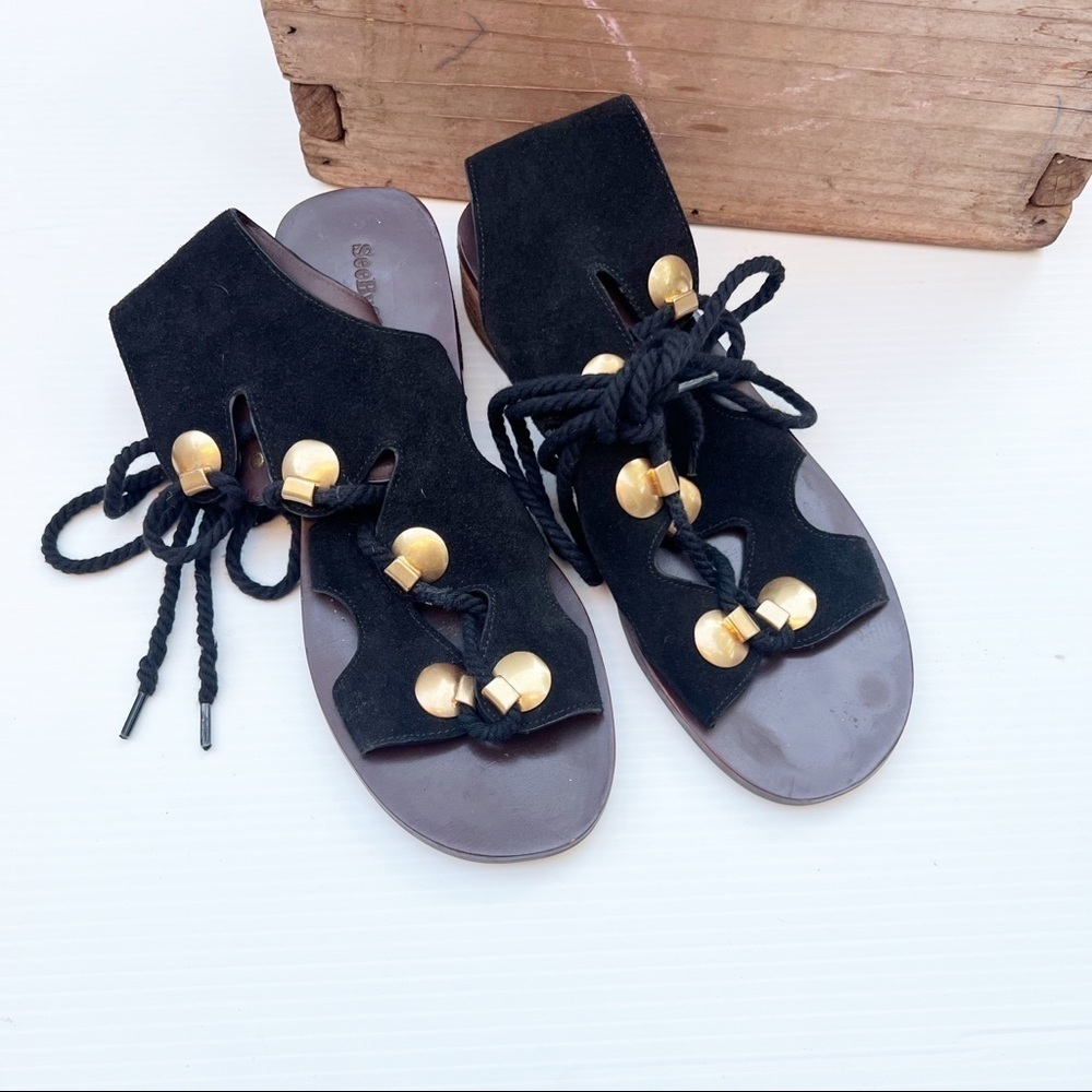 See by Chloe- Black Edna Sandal Size 38